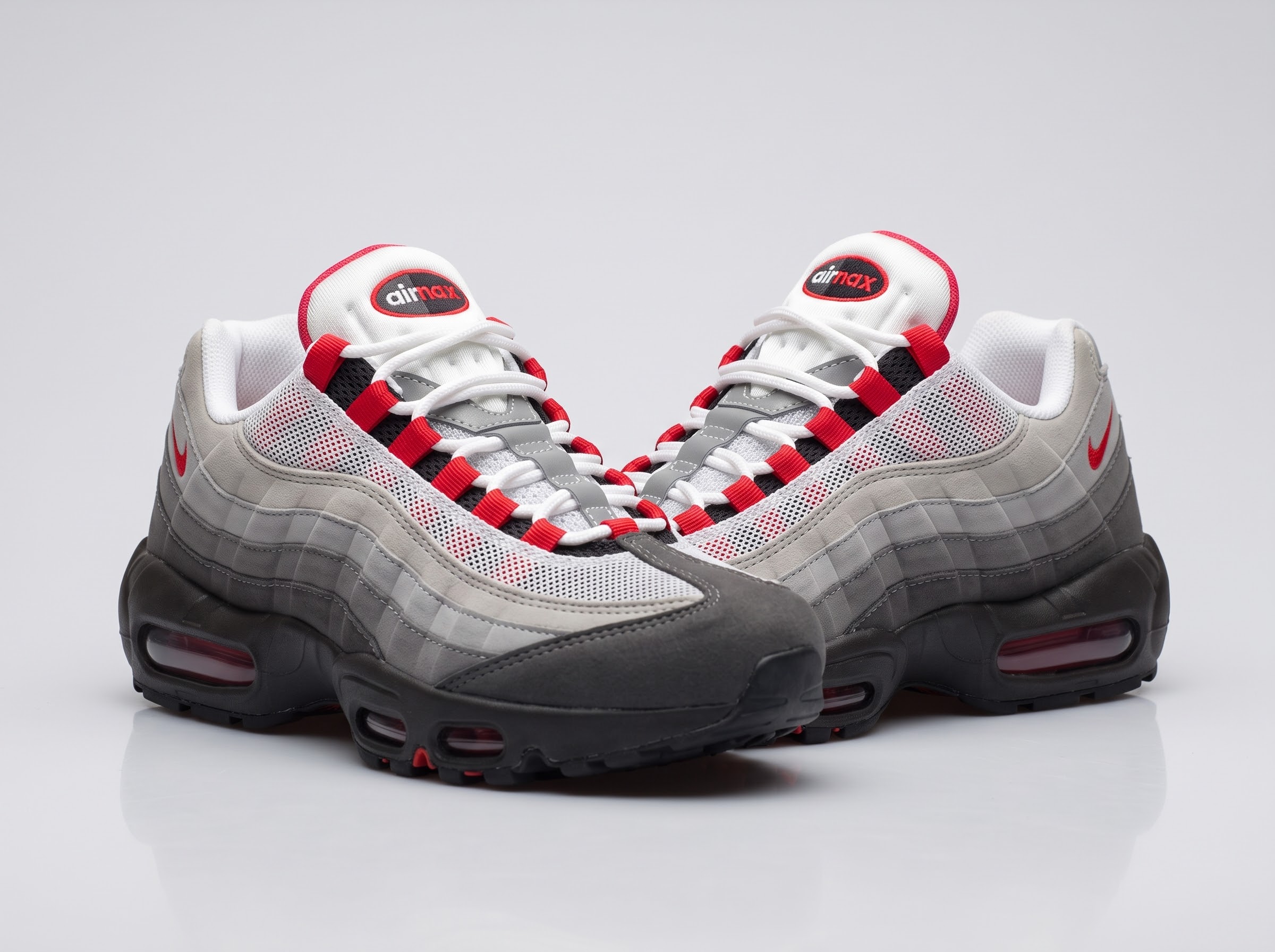 ​Nike Air Max 95 "Solar Red / Grey" Men’s Running & Lifestyle Shoes